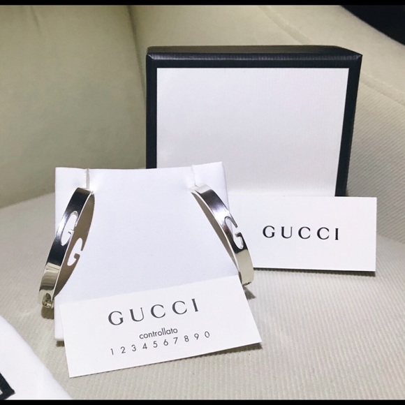Gucci Jewelry - 🌟SALE 🌟GUCCI | Sterling Stretch G Hoop Earrings